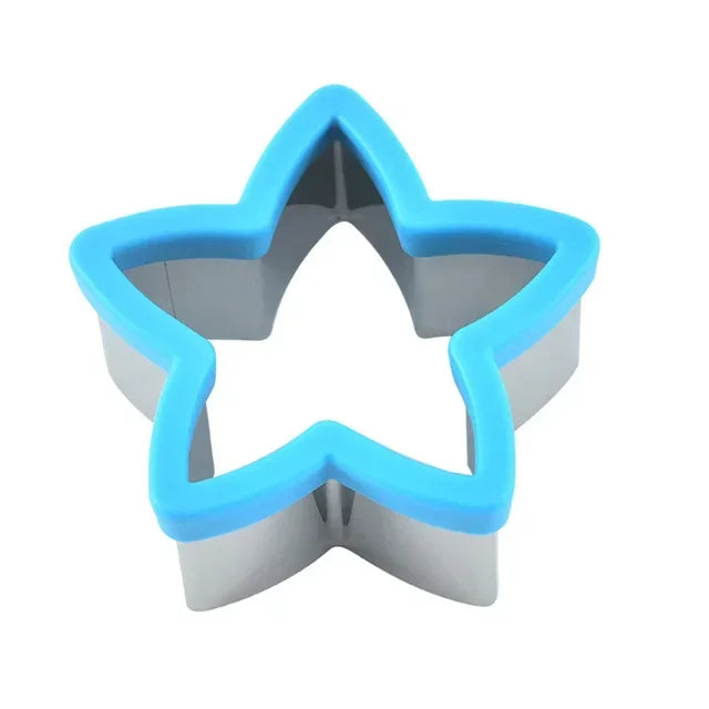 1pcs Sandwich Cutters for Kids Plastic Stainless Steel Star DIY Dinosaur Biscuit Mold Christmas Cookie Cutters Stamp Set Mould