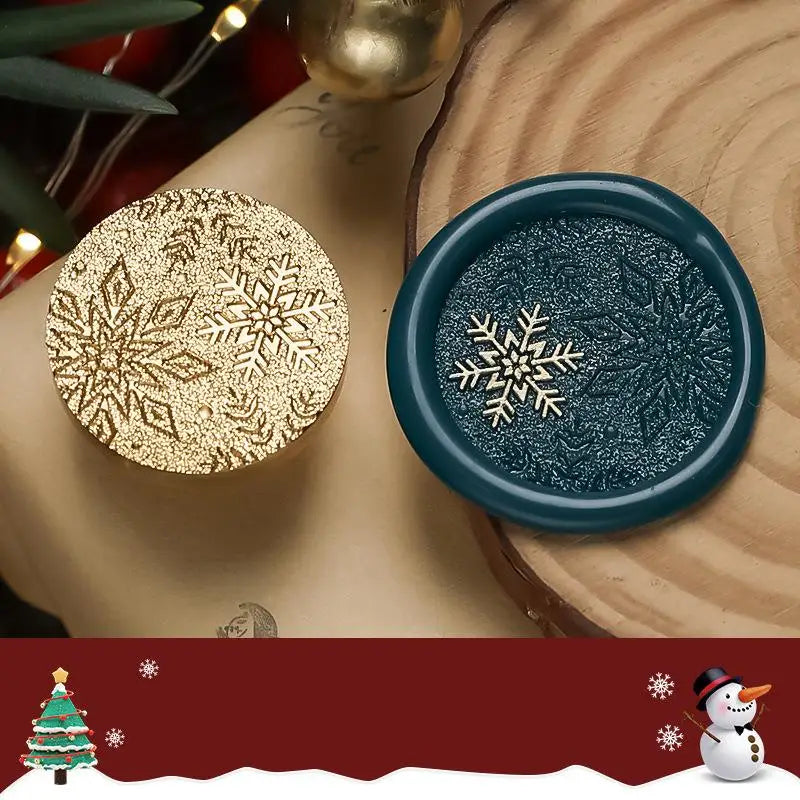 Wax Seal Christmas Theme Fire Lacquer Stamp Seal Head Sealing Fire Lacquer Copper Head Scrapbooking Envelope Wedding Invitations