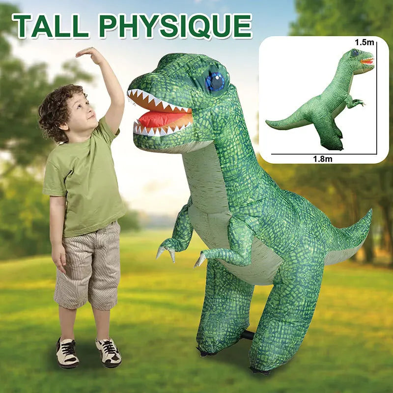 Large Inflatable Remote Control Dinosaur RC Electric Walking T-Rex Toys for Kids Boys Girls Best Birthday Party Christmas Gifts