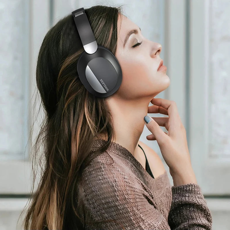 Headphone Bluetooth HIFI Wireless Music Headset TF/AUX Music Player with Mic  Gamer Earphone Kids Lovely Christmas Gifts