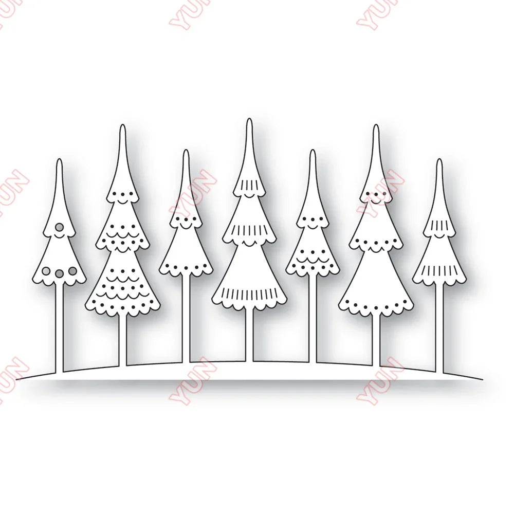 2024 Christmas Wreath Bow Mushroom House Rabbit Bird Metal Cutting Dies DIY Making Scrapbooking Holidays Cards Gift Decor Molds